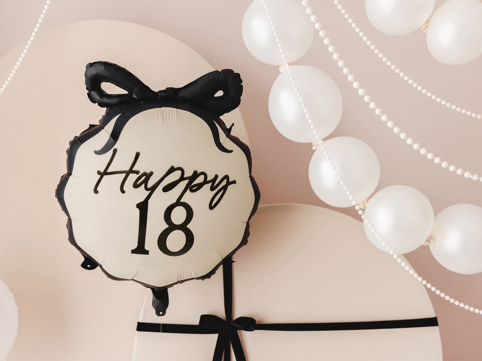 Balon foliowy pastylka Happy "18" 47,5x45cm FB266-18 PartyDeco